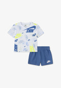 Nike Completino Bimbo Bianco Azzurro - 66N043-B4T