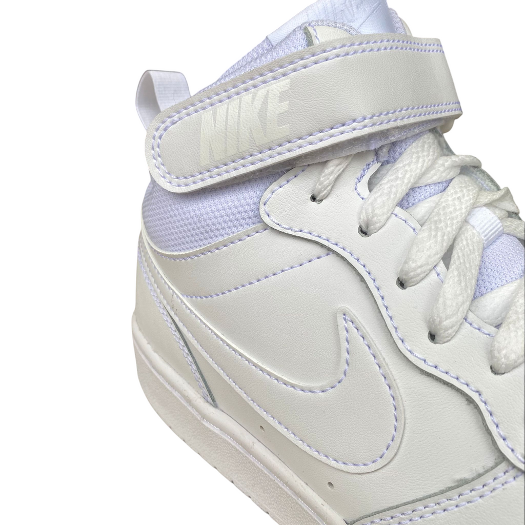 Nike scarpa sneakers da junior alta Court Borough Mid 2 CD7782-100 bianco