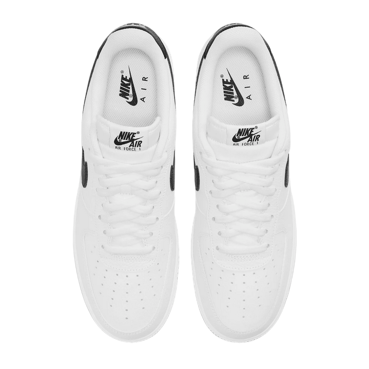 Nike Air Force 1 '07 CT2302-100 Bianco Nero Uomo Sneakers Pelle Premium