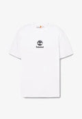 Timberland T-shirt Uomo Print Stack Logo TB0A6WWT 100 Bianca