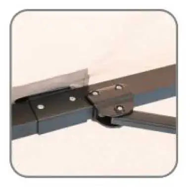 Ombrellone a braccio Deluxe 4x4 mt – Struttura in alluminio, bianco
