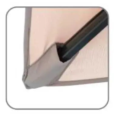 Ombrellone a braccio Deluxe 4x4 mt – Struttura in alluminio, bianco
