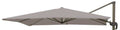 Ombrellone a Braccio Deluxe 4x4 m – Struttura in Alluminio Rotante, Telo 250g Tortora