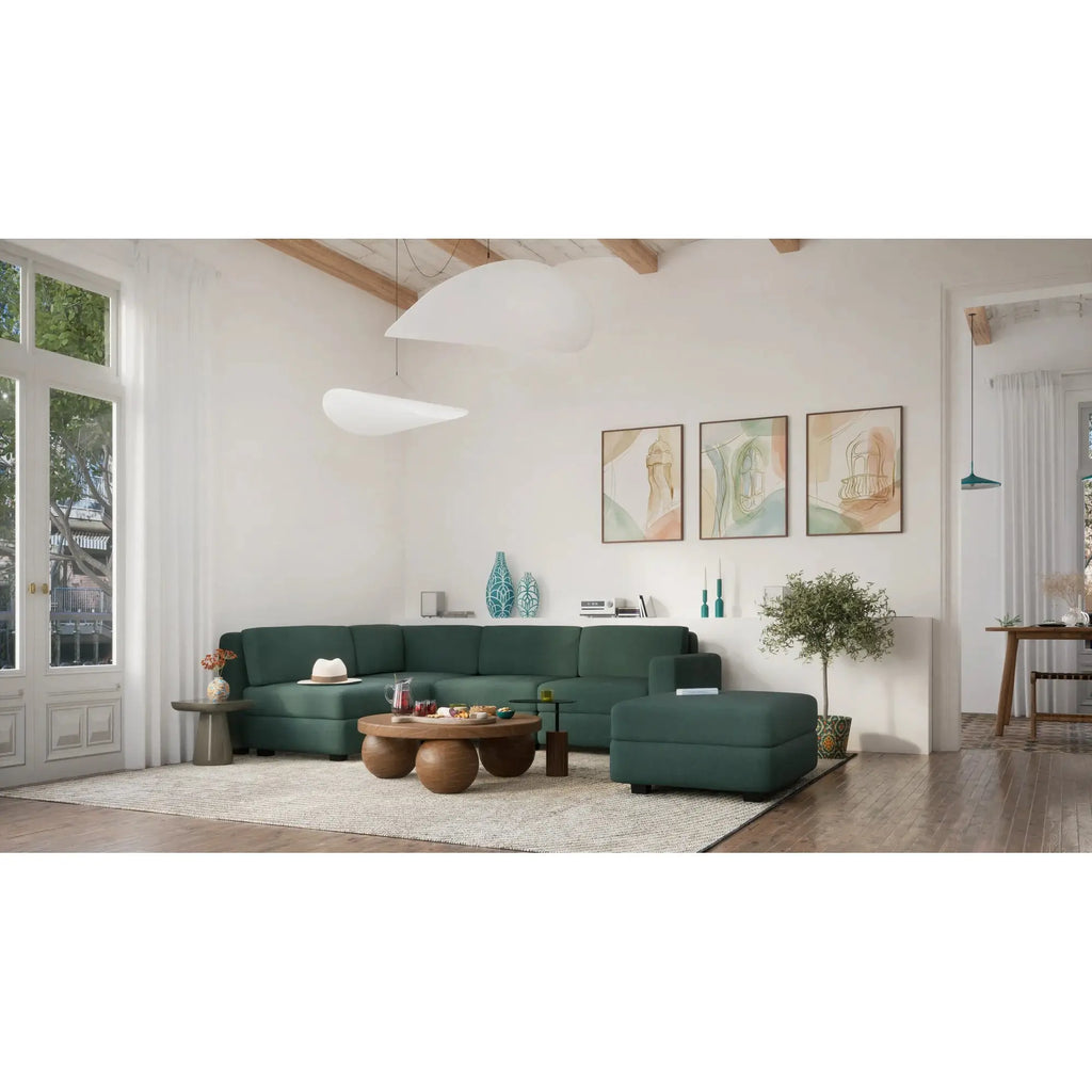 Divano Modulare GRACIA - Modulo Pouf Verde