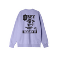 Obey Felpa girocollo da uomo Il Futuro inizia Oggi Premium 112863577 lavanda