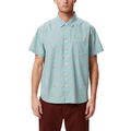 Obey Camicia Uomo Manica Corta Turchese Burst Woven - 181210336