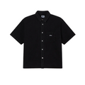 Obey camicia da uomo a manica corta in denim Bigwig 181210425 nero