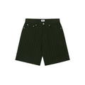 Obey pantaloncino in denim da uomo  largo a righe 172100094 verde-nero