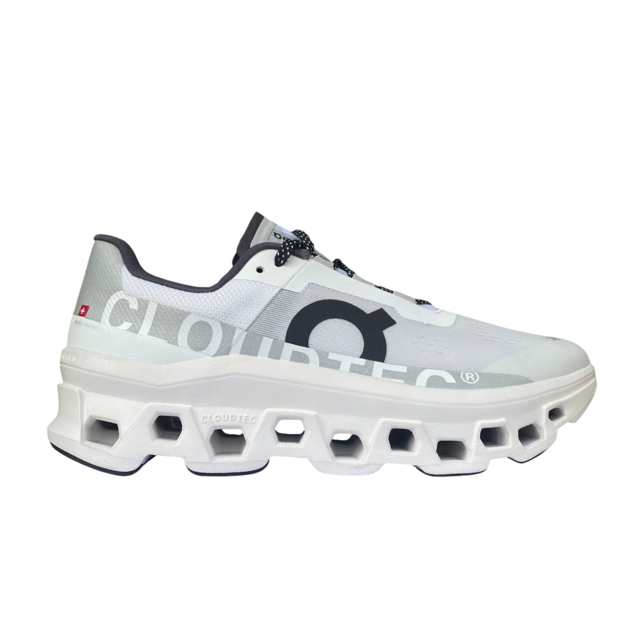On Cloudmonster 61.98434 Scarpe Running Uomo Bianco Ammortizzate CloudTec