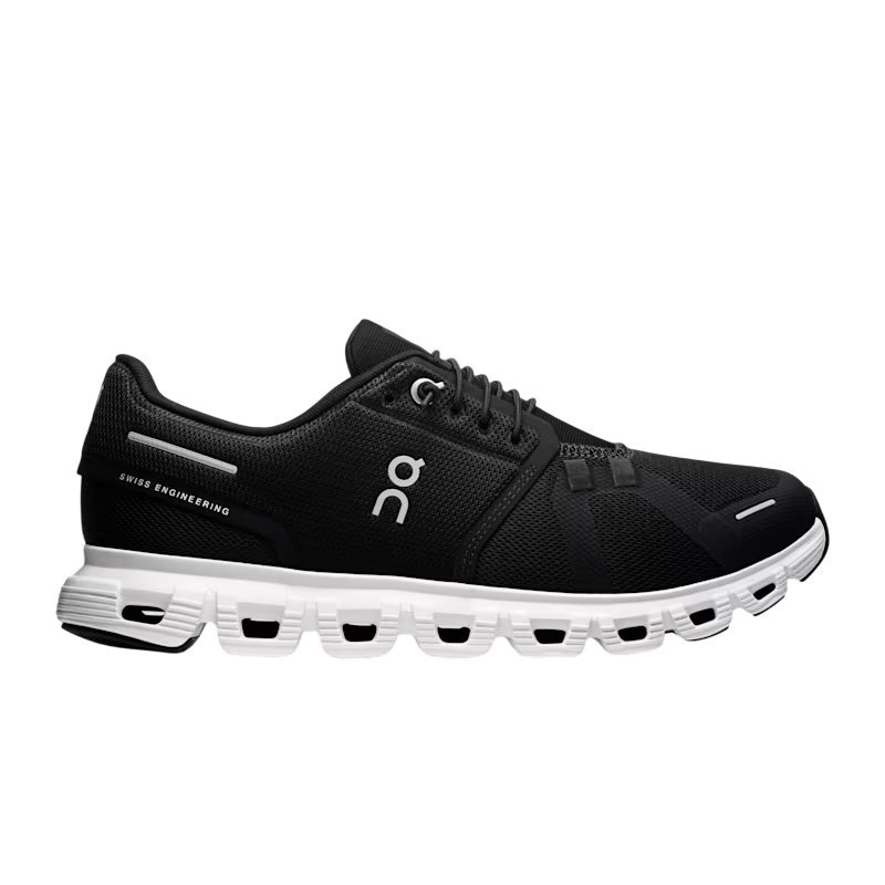 On Cloud 6 Uomo Nero Bianco - Scarpe Running Ammortizzazione CloudTec