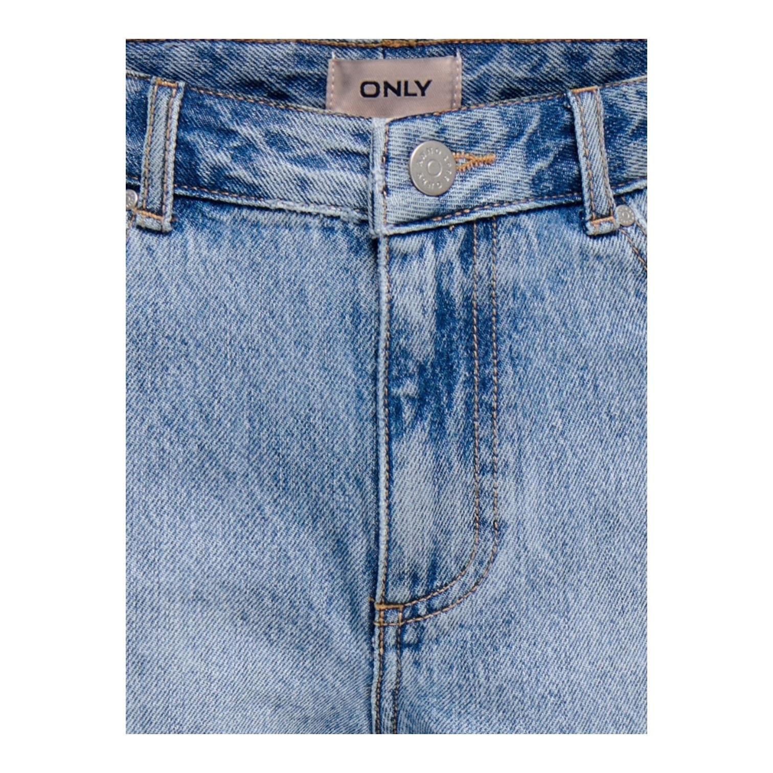 Only Bermuda Jeans Ragazza Vita Alta KOGSONNY 15364157 Blu Chiaro