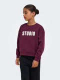 Only KOGSWEAT Felpa Girocollo Ragazza Rossa - 15353354