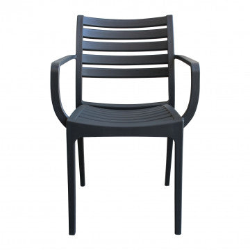 Poltrona in polipropilene impilabile Eveline - Dimensioni: 58.5x55.2x84cm