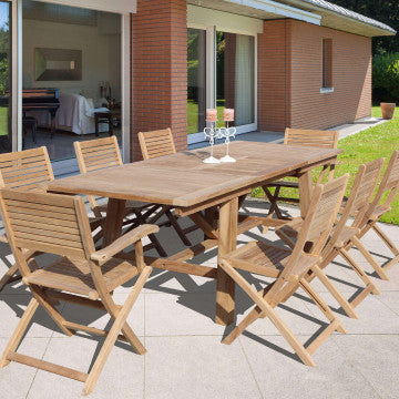 Tavolo Mirage 160/240 X 90 - Tavolo in Teak Allungabile