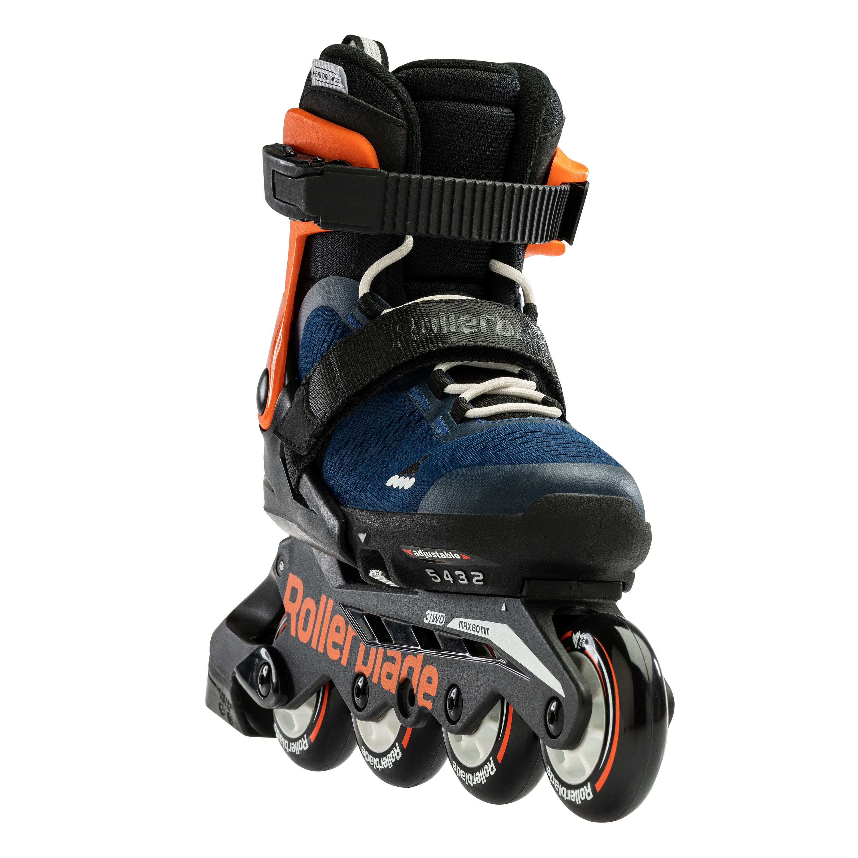 Rollerblade Microblade Pattini Estensibili Junior Blu Notte Arancio - 07221900174