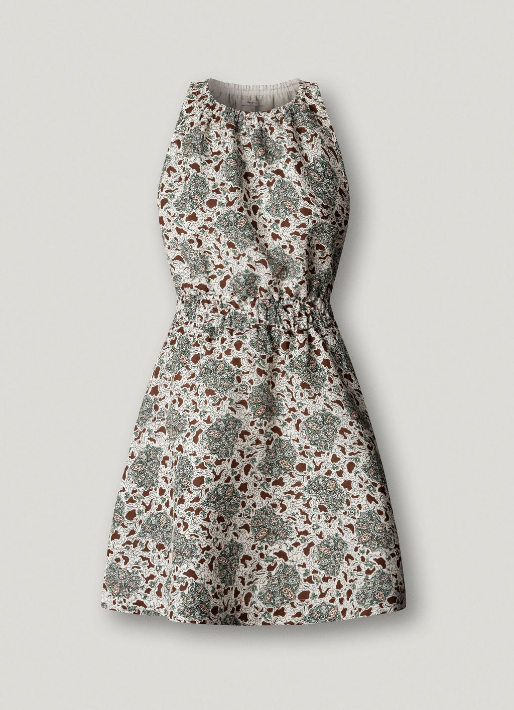 Pepe Jeans Cora PL9537778 Abito Corto Donna Verde Acqua Floreale