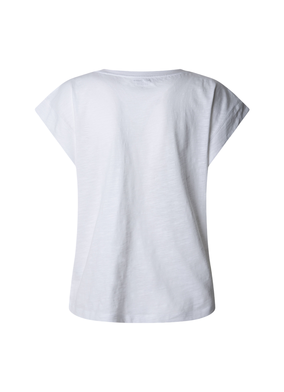 Pepe Jeans maglietta manica corta da donna con stampa a borchie Rolene PL506077 800 bianco
