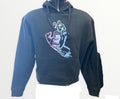Santa Cruz Felpa con cappuccio Outline Fade Hand black