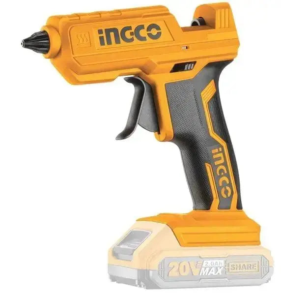Pistola termocollante a batteria litio 20v nuda ingco