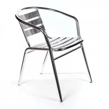 Poltrona Bar Impilabile 1,2: Alluminio, Ø 25x1,2 mm, cm 56x55x74