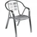 Poltrona Bar Impilabile Double: Alluminio, Ø 25x1,2 mm, cm 55x60x79
