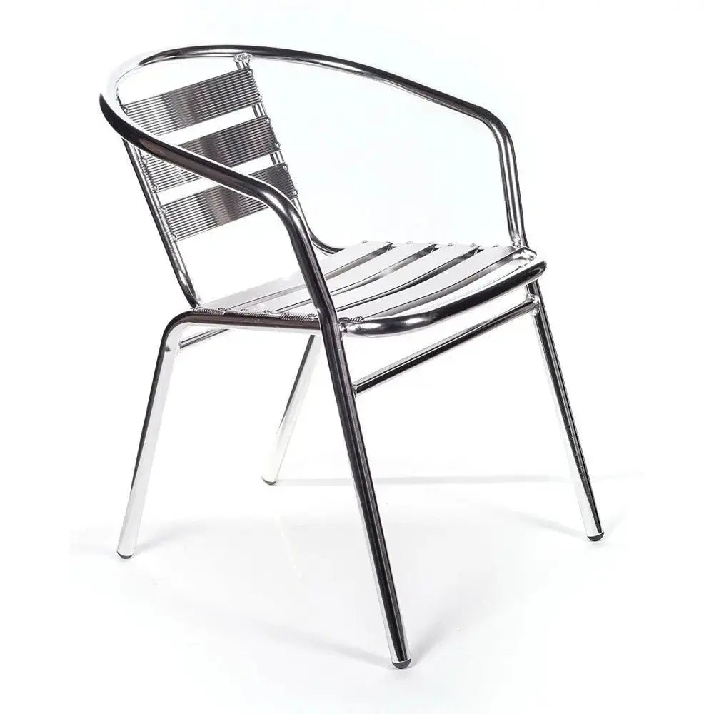 Poltrona Bar Impilabile Double: Alluminio, Ø 25x1,2 mm, cm 55x60x79
