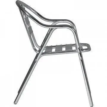 Poltrona Bar Impilabile Double: Alluminio, Ø 25x1,2 mm, cm 55x60x79