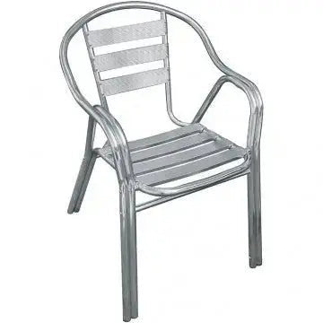 Poltrona Bar Impilabile Double: Alluminio, Ø 25x1,2 mm, cm 55x60x79