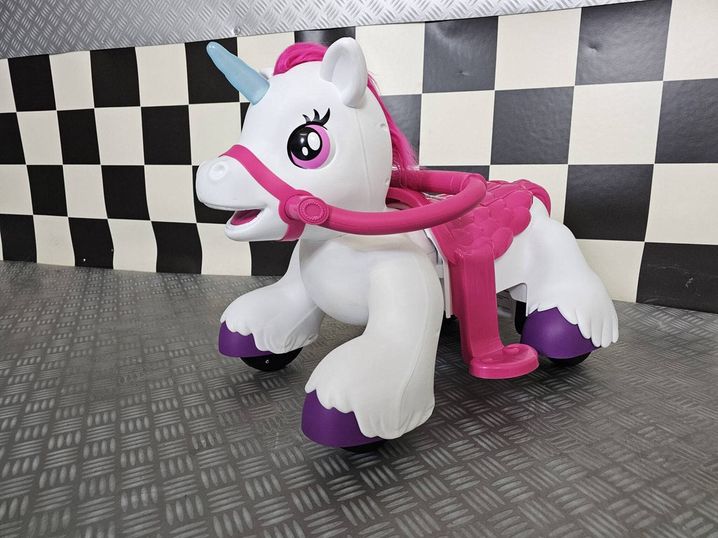 Pony Elettrico Unicorno 12 V per Bambini – Bianco