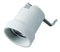 Portalamp. e27 porcellana+staffa