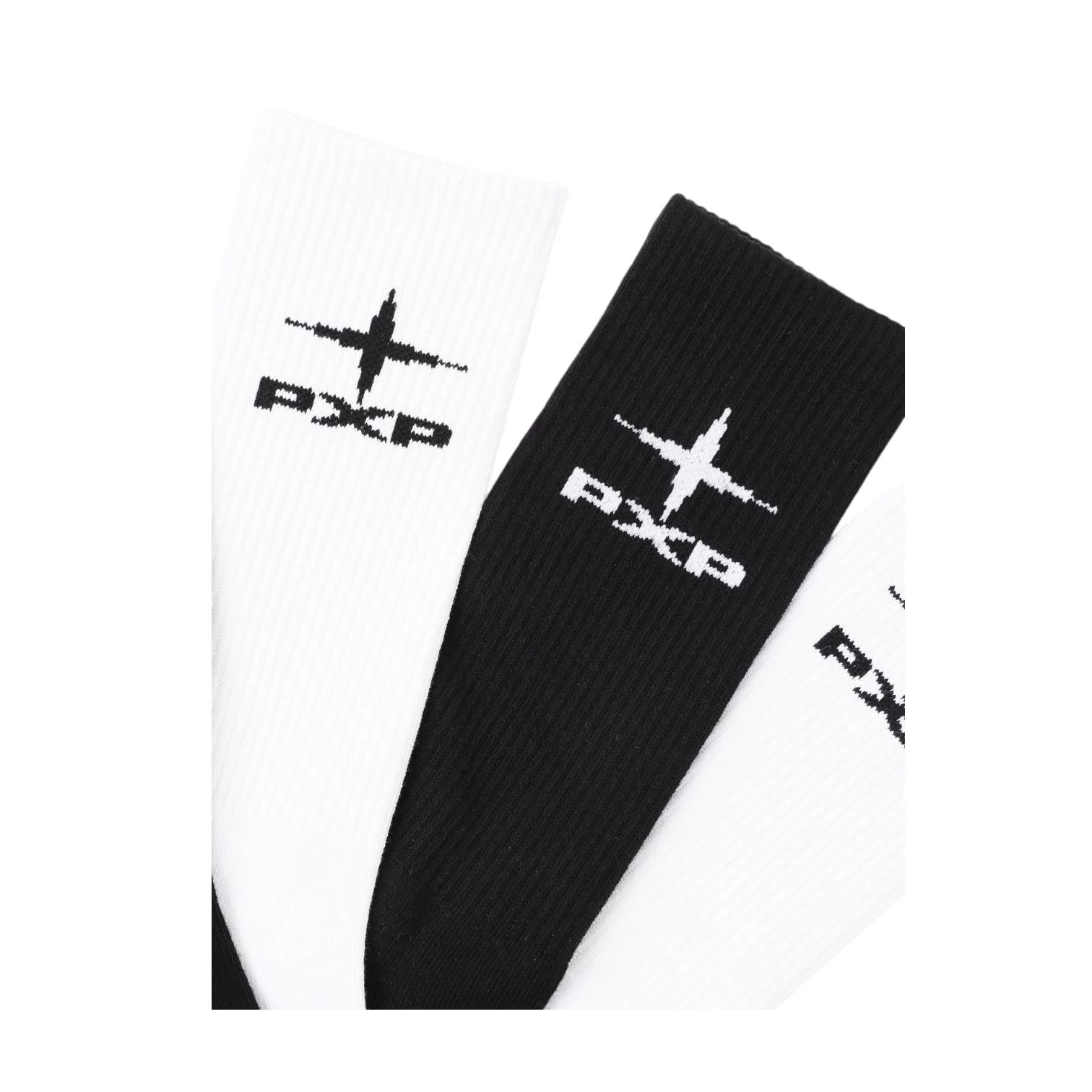 Project X Paris Calze Essentials CH25002 BKW Bianco Nero