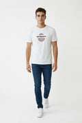 Project X Paris Maglietta Uomo Ricamo Geometrico 2611115 WBR Bianco