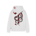 Propaganda Felpa con cappuccio da uomo Venom 25FWPRFE542-02 bianco