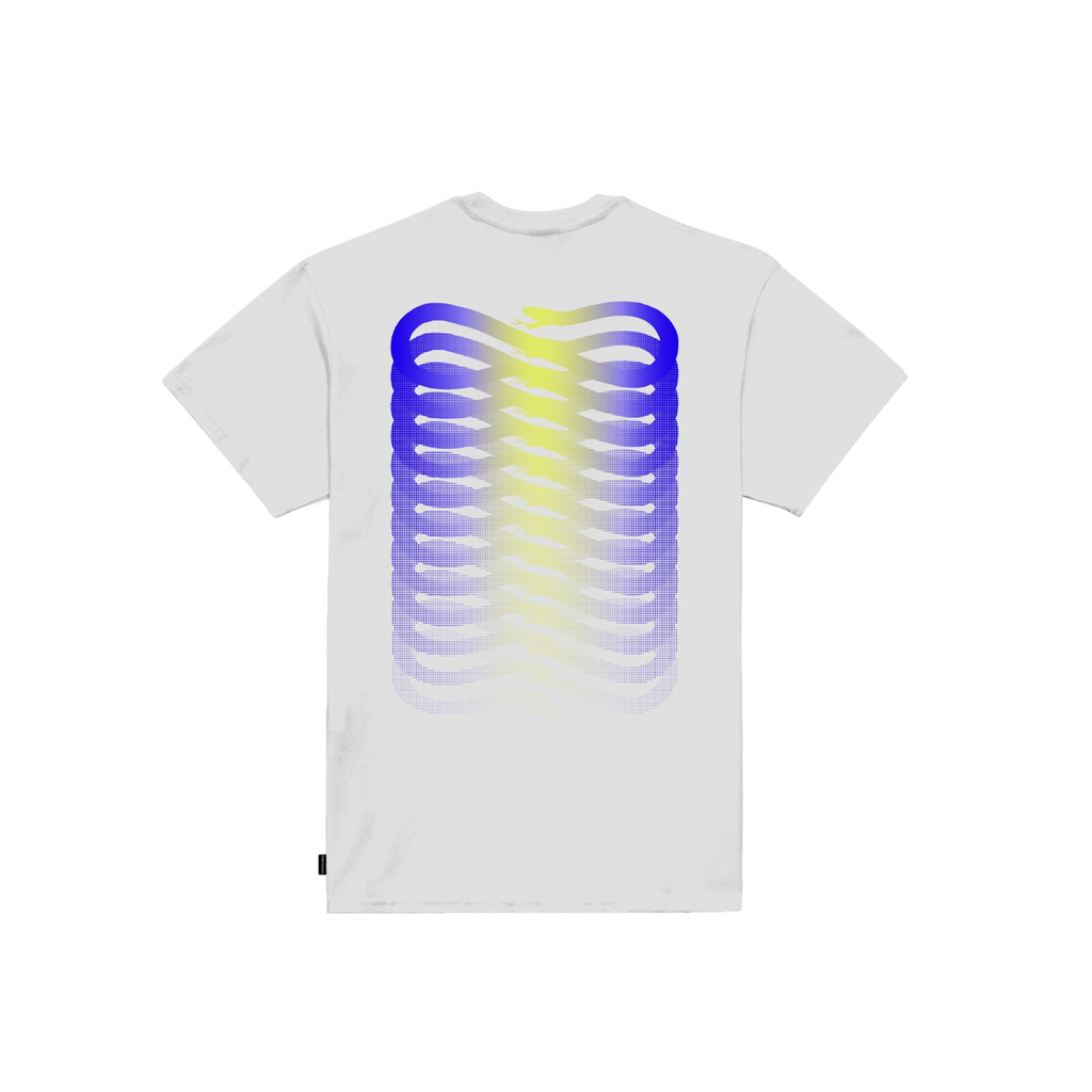 Propaganda T-shirt Manica Corta Uomo Ribs Gradient Bianca - 874-02