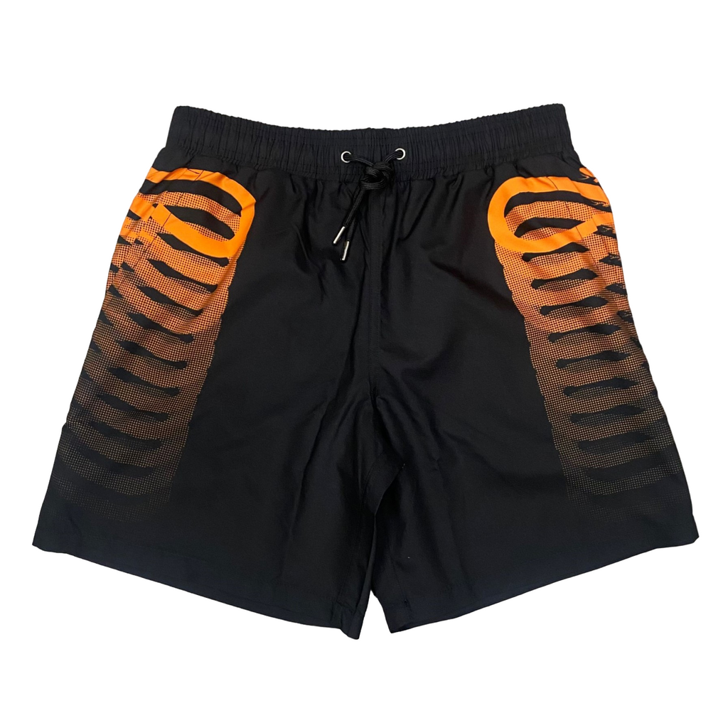 Propaganda costume Boxer da uomo Ribs Swimtruk 625 nero arancio