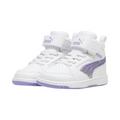 Puma Sneakers Bambina Rebound V6 Mid Bouncy 398727-01 Bianco-Lavanda