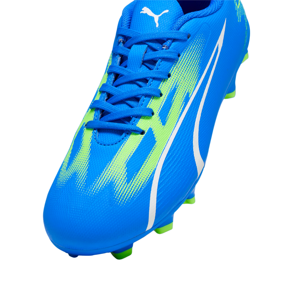 Puma scarpa da calcio da ragazzo Ultra Play FG/AG 107530-03 azzurro-bianco-verde