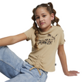 Puma maglietta manica corta da ragazza Ess+ Animal 679417-83 tortora