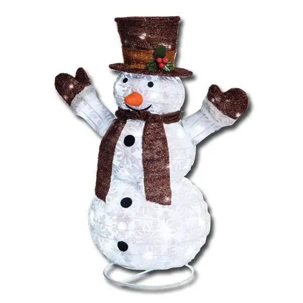 Pupazzo di neve 3d.h90 90led bianco