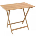Tavolo da picnic in legno di faggio colore naturale cm 60 x 80