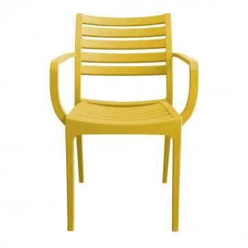 Poltrona in polipropilene impilabile Eveline - Dimensioni: 58.5x55.2x84cm