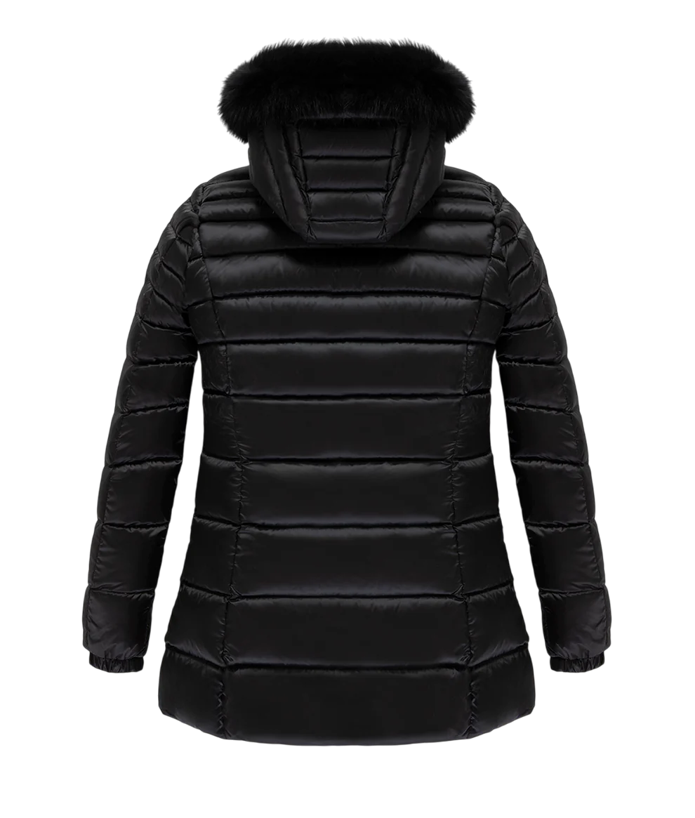 RefrigiWear Piumino Long Mead Fur Jacket W98118 Nero