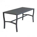 Tavolino metallo verniciato antracite 92x45x45 cm struttura acciaio