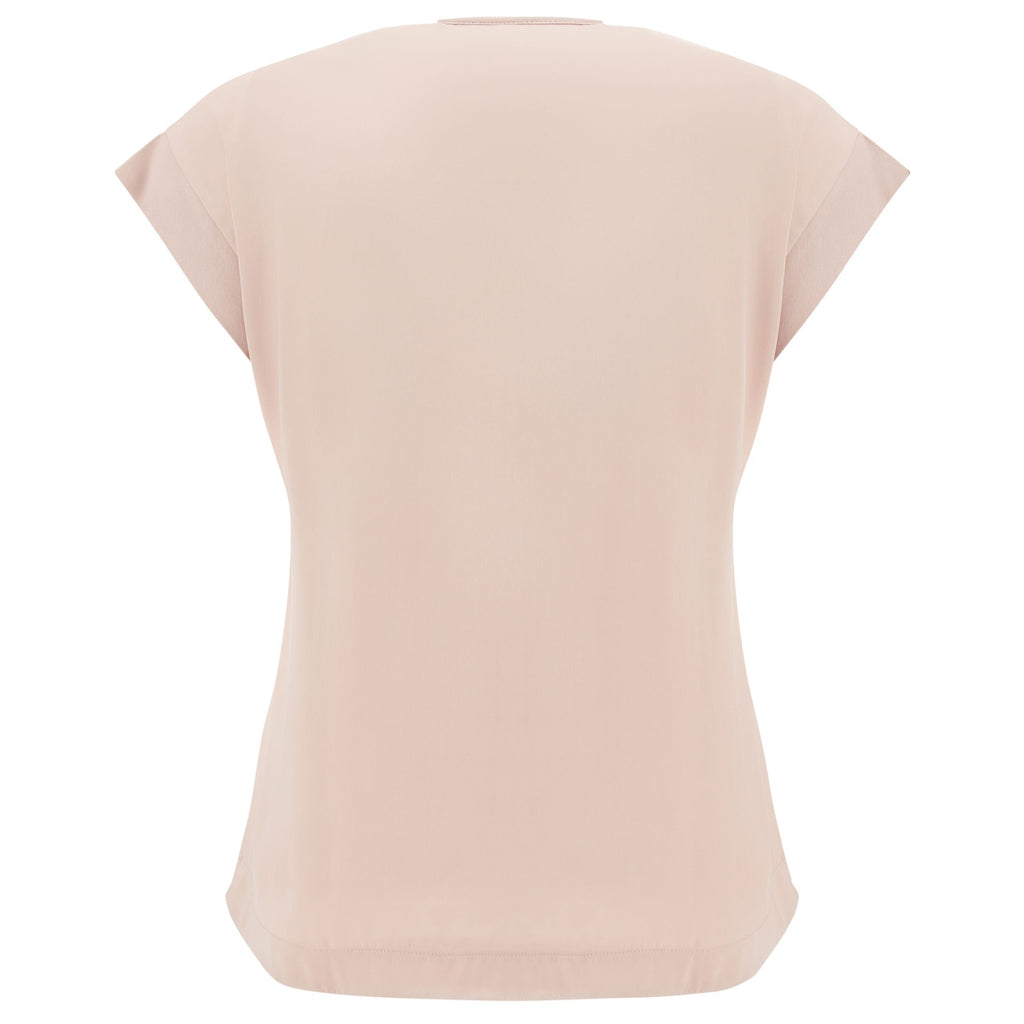 Freddy T-shirt da donna in modal e satin S3WSDT6 P62 smoke rose