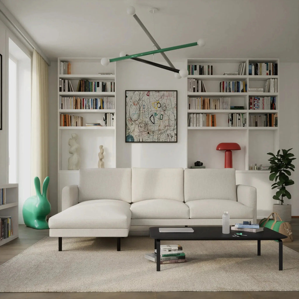 Divano Angolare 4 Posti BRERA Sinistra - Beige