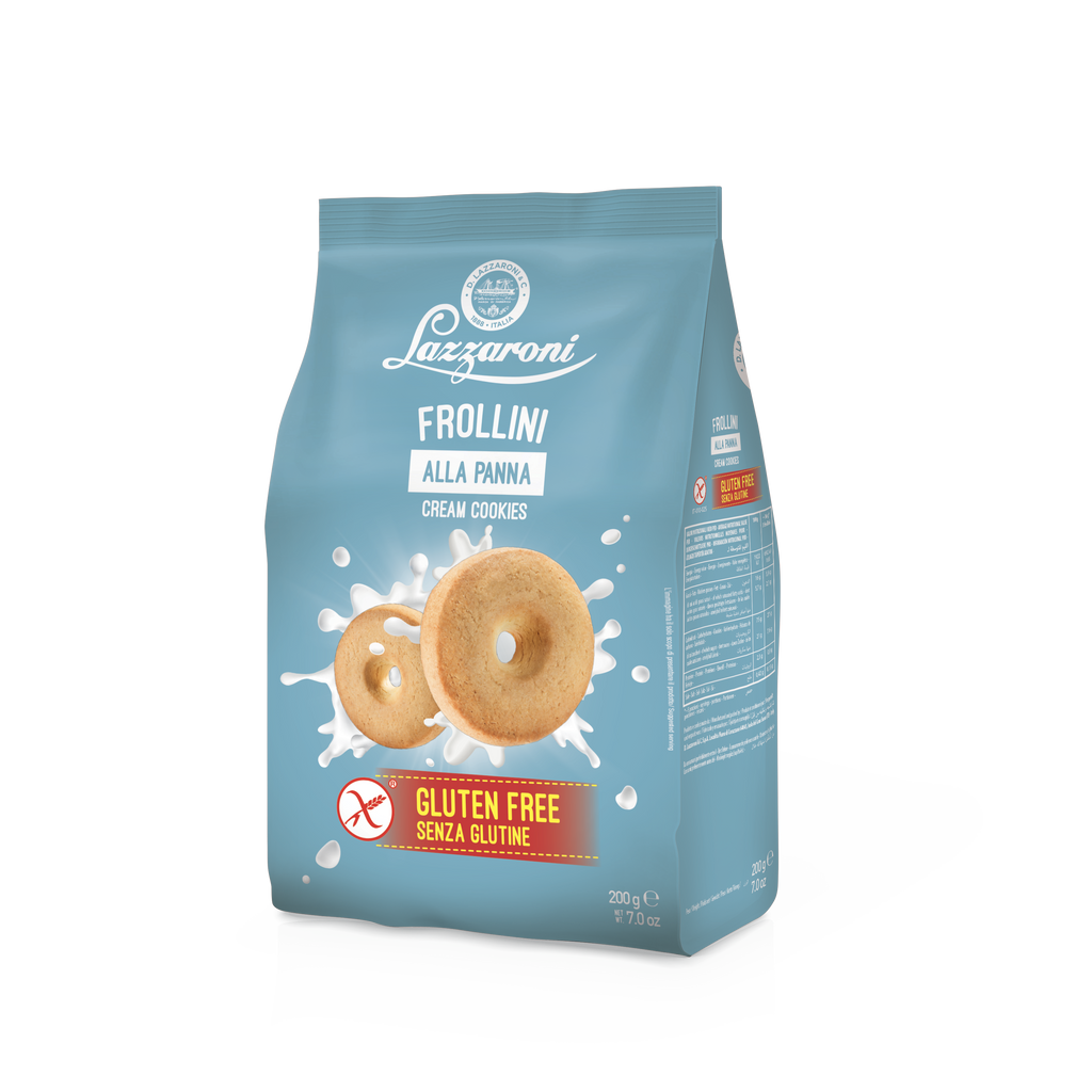 Lazzaroni - Frollini alla panna cream cookies senza glutine - 200g