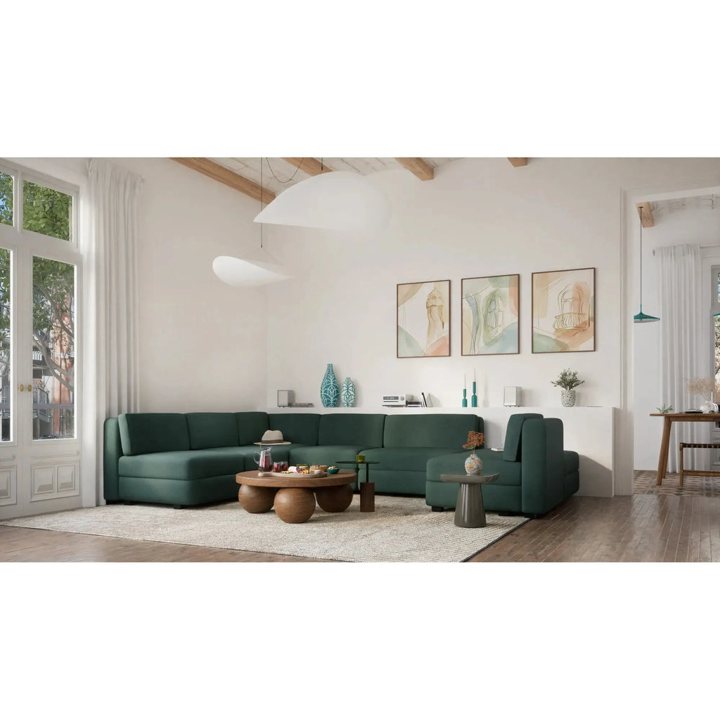Divano Modulare GRACIA - Modulo Angolo Verde