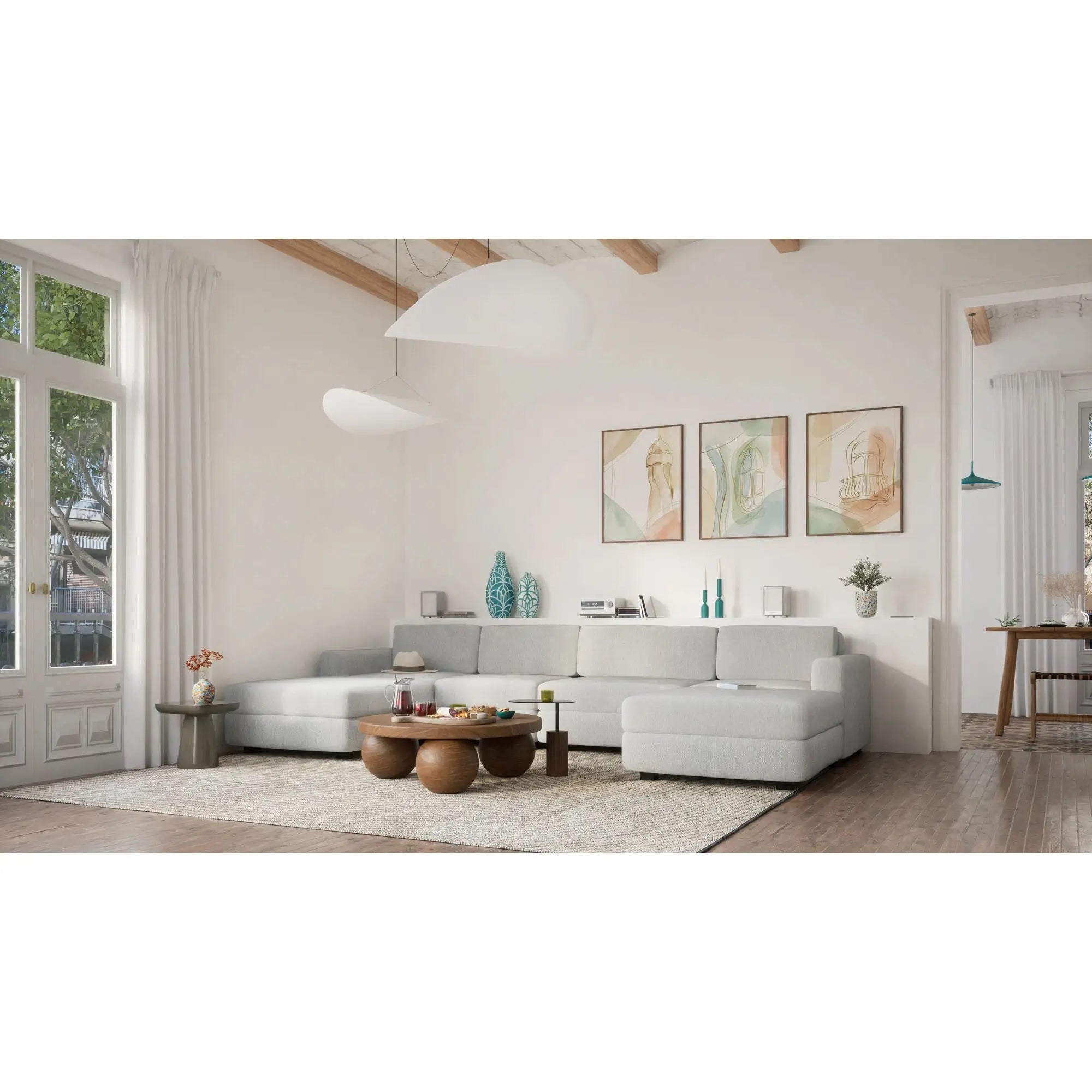 Divano Modulare GRACIA - Modulo Singolo Grigio