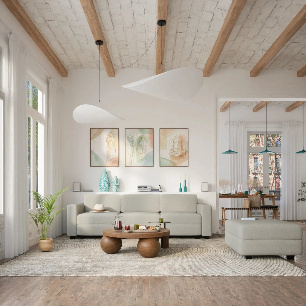 Divano Modulare GRACIA - Modulo Singolo - Beige Grigio