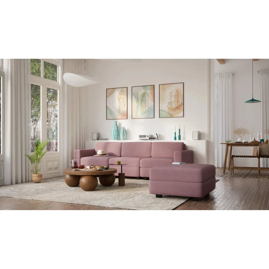 Divano Modulare GRACIA - Modulo Singolo Rosa Antico